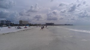 the beach walking