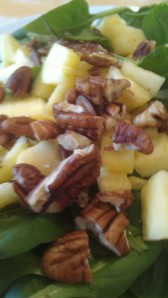 pecan, apples spinach